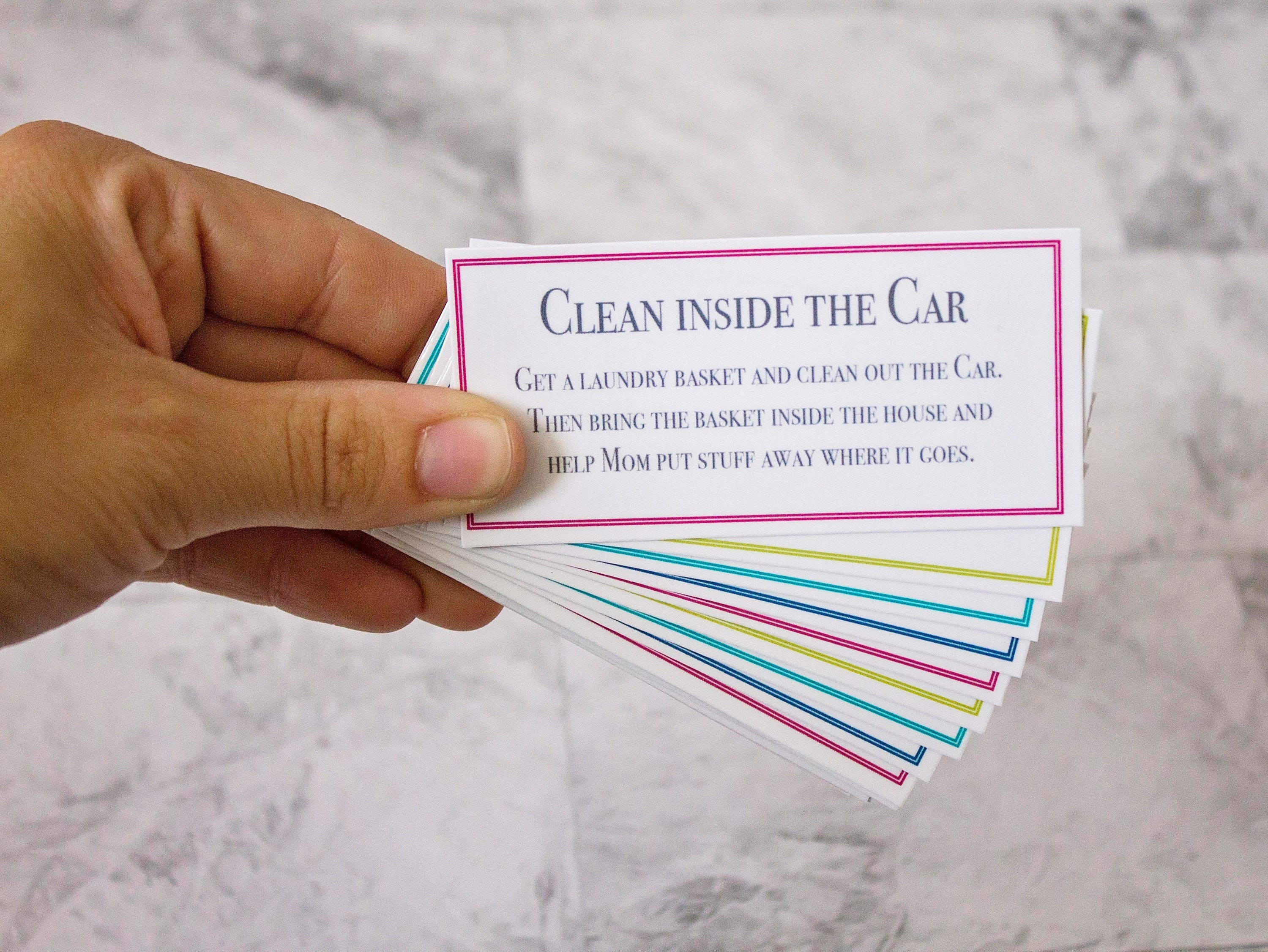 Kids Chore Cleaning Card Printables | Responsibility Chart | 8 Pages | Kids Chores
