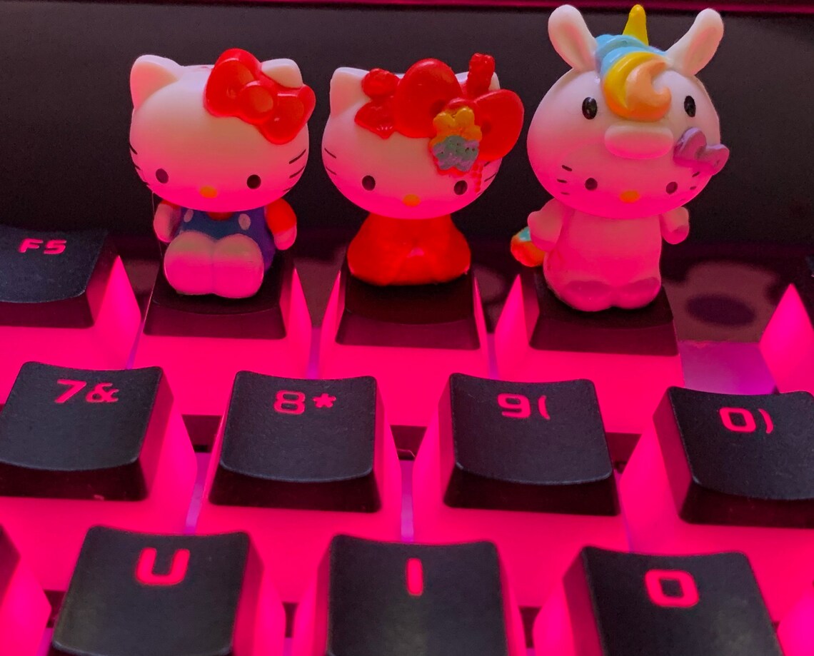 Hello Kitty Keycap Key Bundle for Mechanical Keyboards Etsy