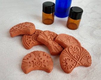 Terra Cotta Essential Oil Diffusers. Moon Oil Diffusers. Free Shipping in US.
