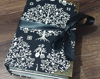 Hard Back Green Witch Journal, Made to Order Witchy Junk Journal, Free Shipping in US