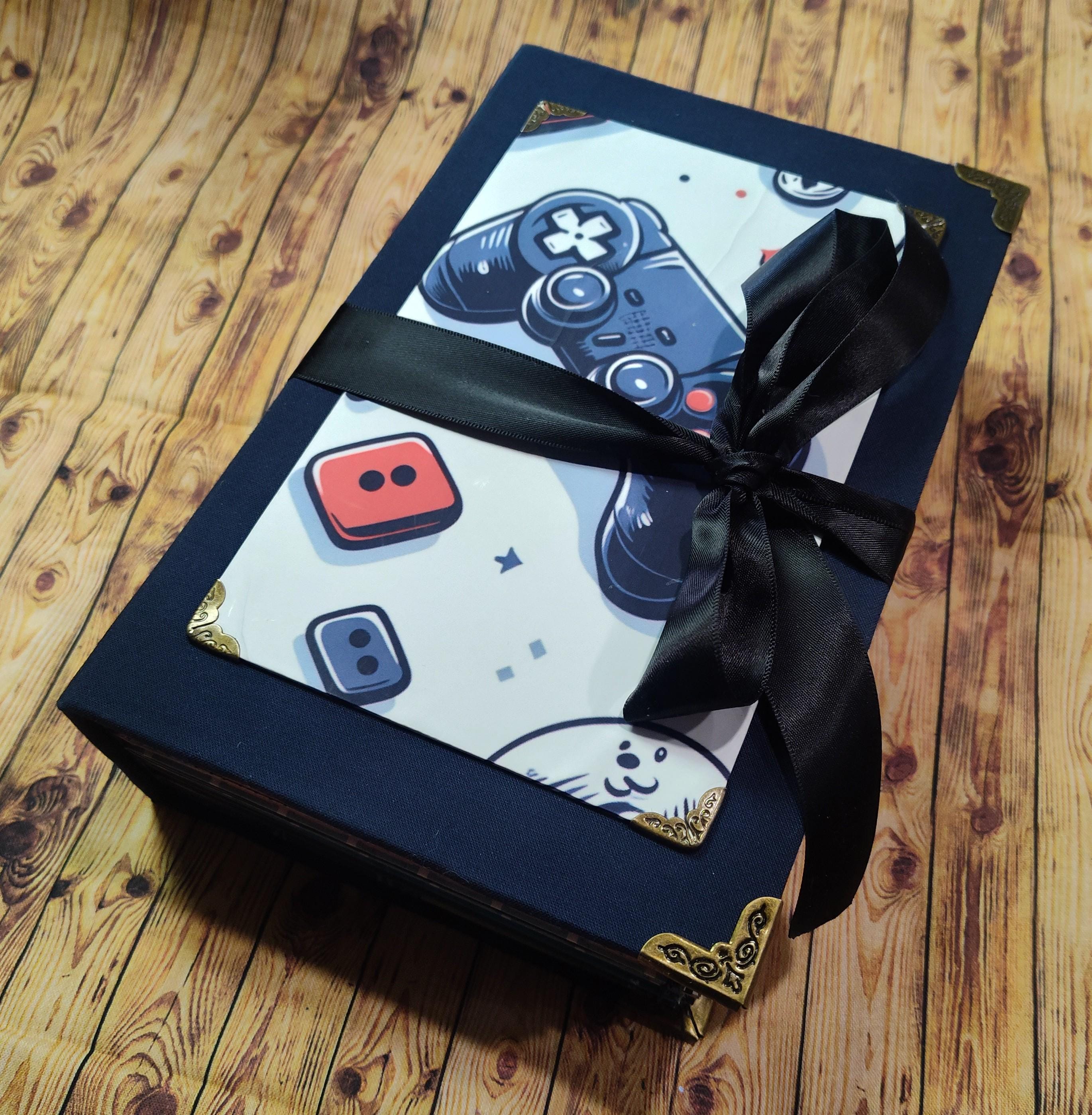Gamer Junk Journal, Video Game Scrapbook, Handmade Book