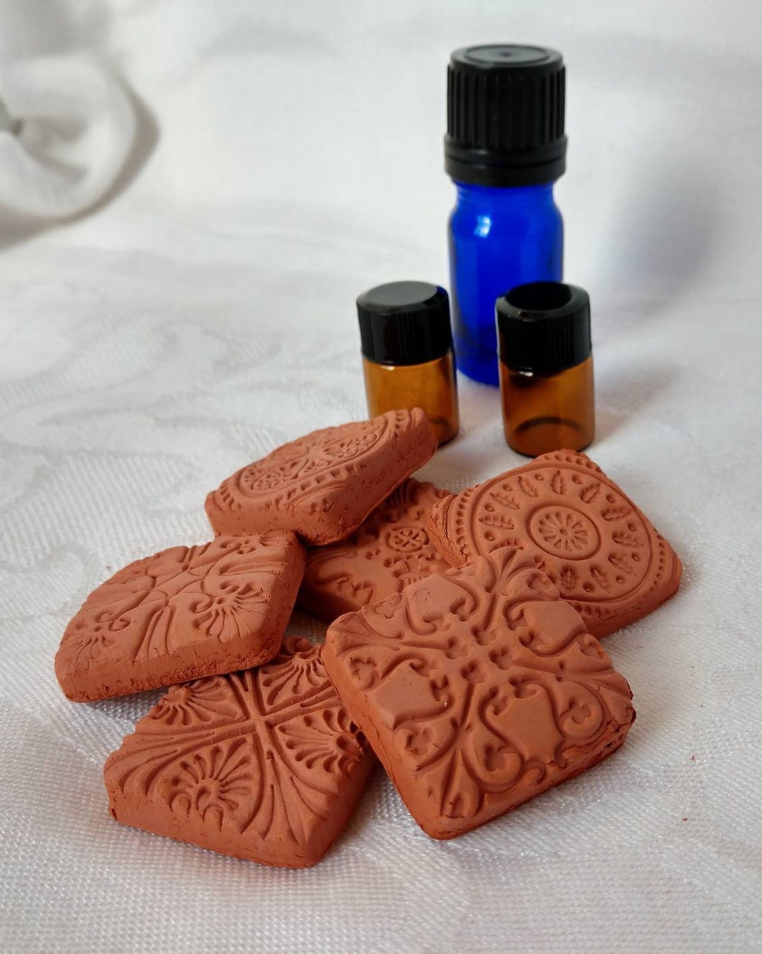 Terra Cotta Essential Oil Diffusers. Square Oil Diffusers. Etsy