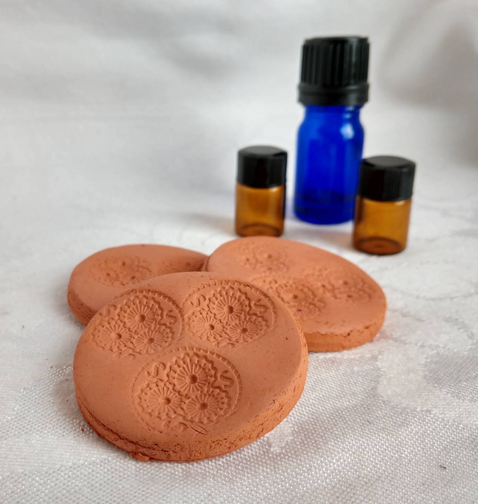 Large Terra Cotta Essential Oil Diffusers. Vintage Flower Etsy