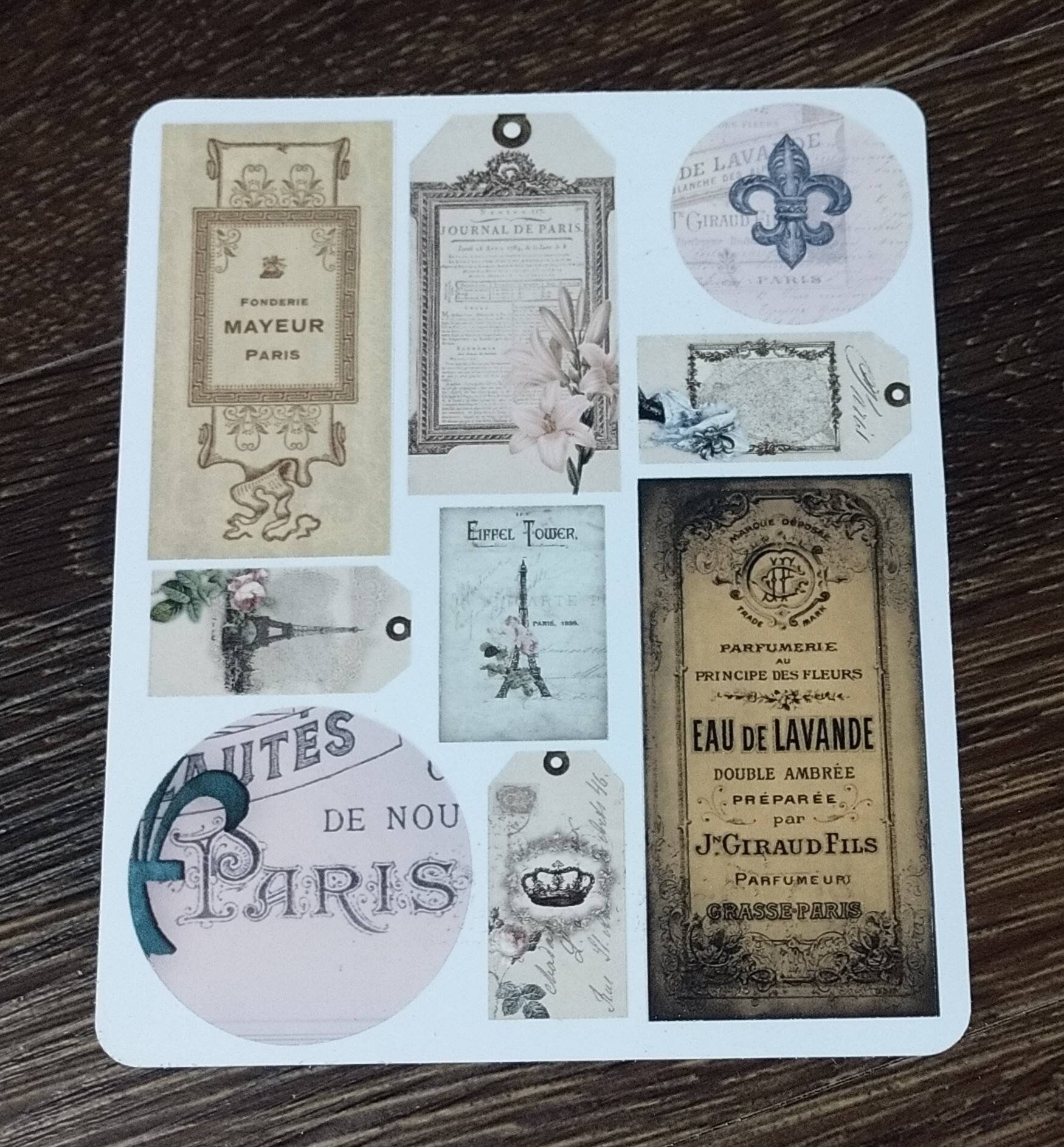 Paris Sticker Set Paris Sticker Set. Vintage French Stickers. Planner Stickers. - Etsy