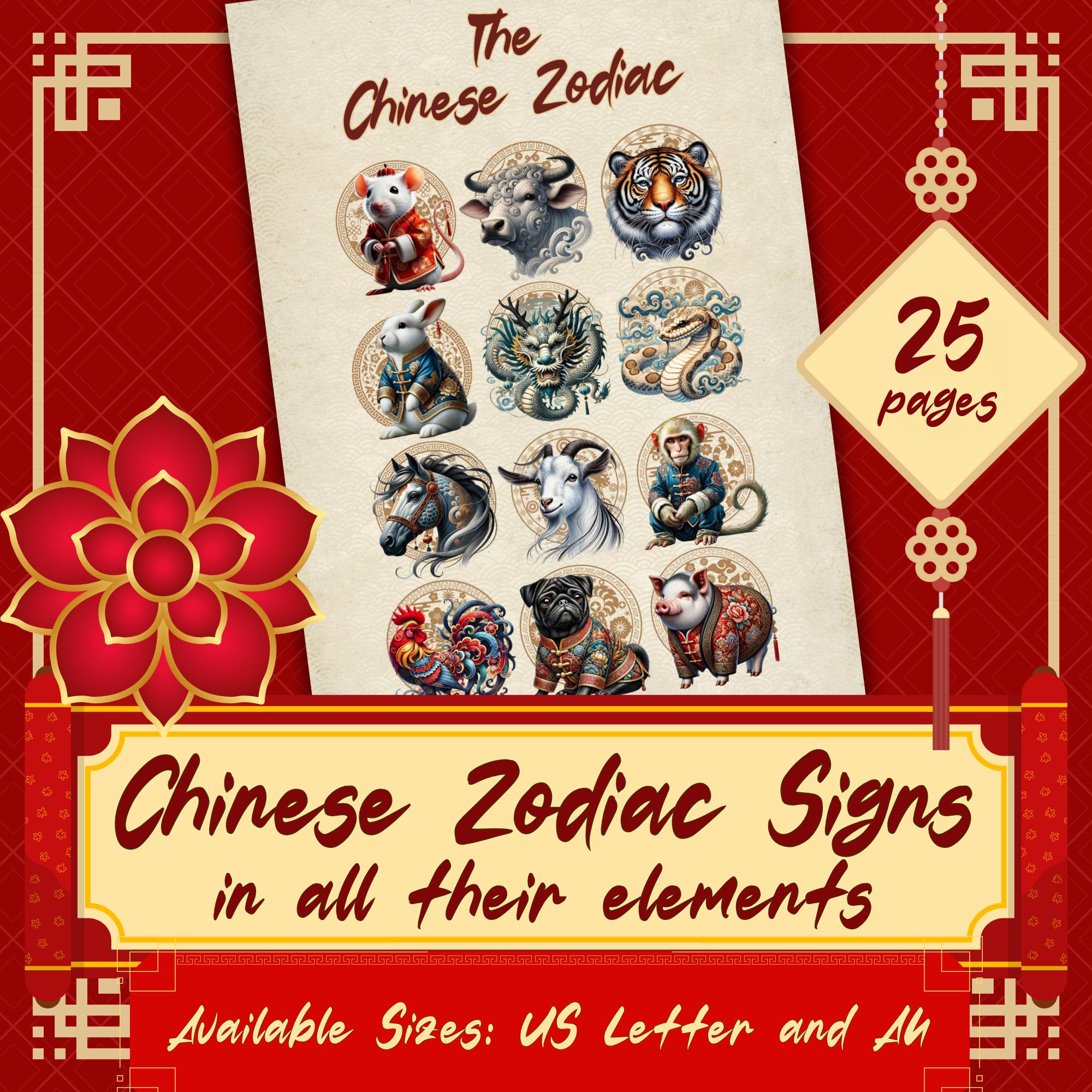 Chart of year in chinese zodiac - Etsy België, image size:2000x2000