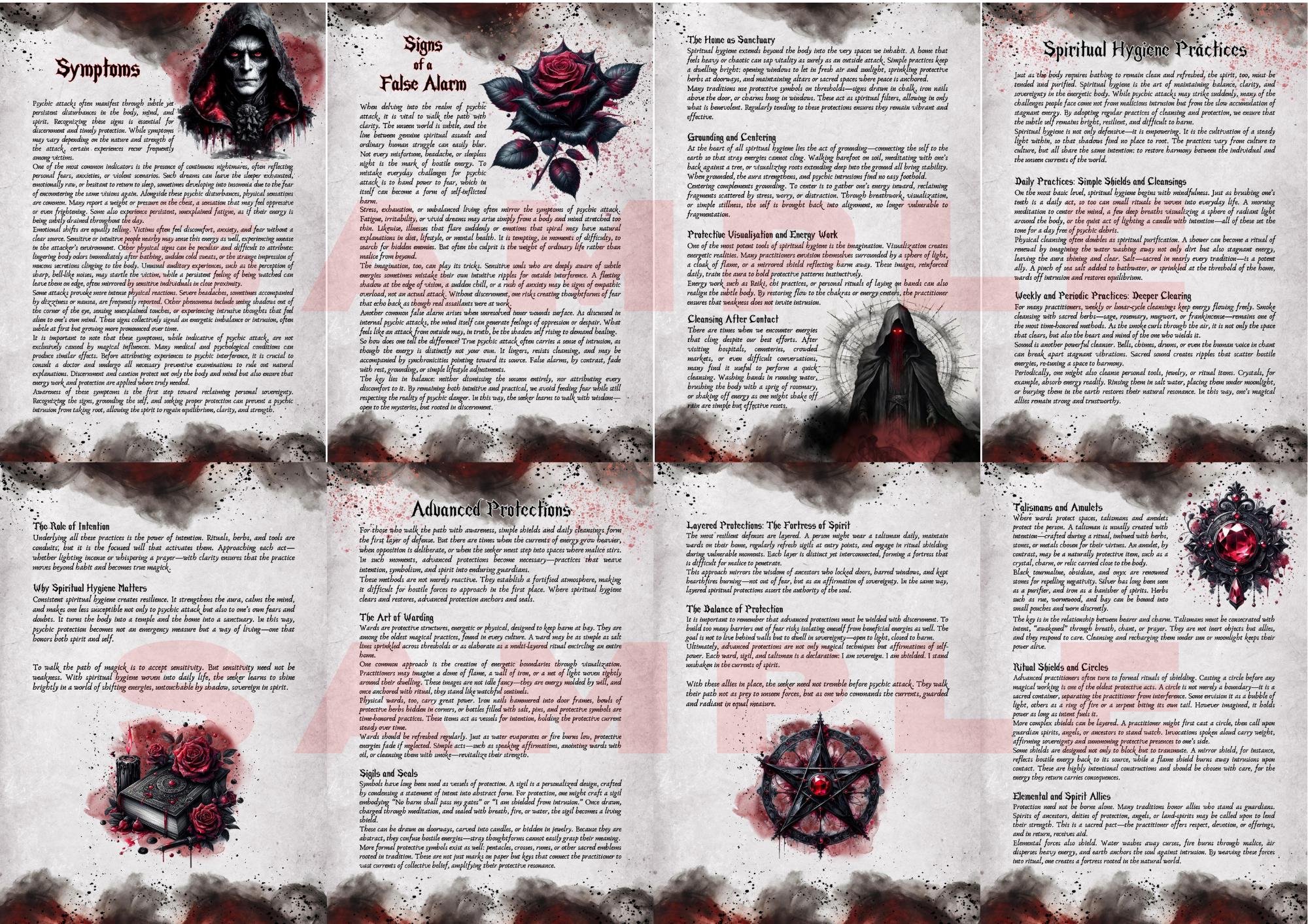 PSYCHIC ATTACKS | Protection Spell Book | Instant Digital Download ...