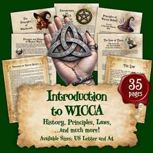 Introduction to WICCA | Instant Digital Download Printable Pages | sizes A4 & 8.5''x11''