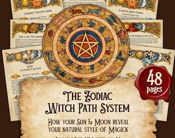 Il sistema Zodiac Witch Path: Libro delle Ombre/Grimorio digitale stampabile