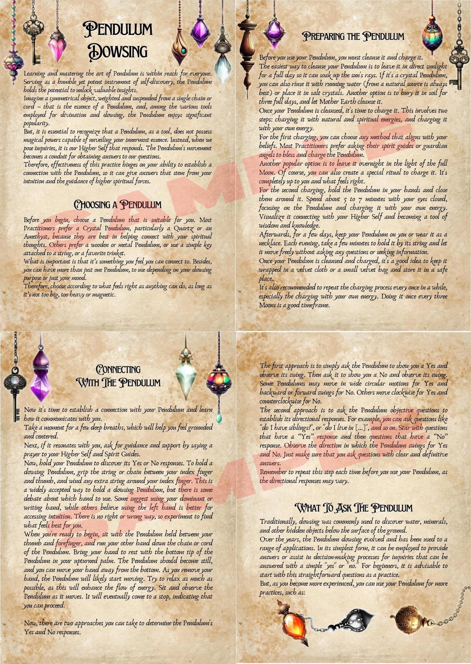 Ring Magic Book RING Magick, PENDULUM and DACTYLOMANCY | Instant Digital Download Book ...