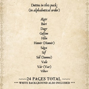 NORSE GODS &amp; GODDESSES Vol.3 | Instant Digital Download Printable Book of Shadows / Grimoire ...