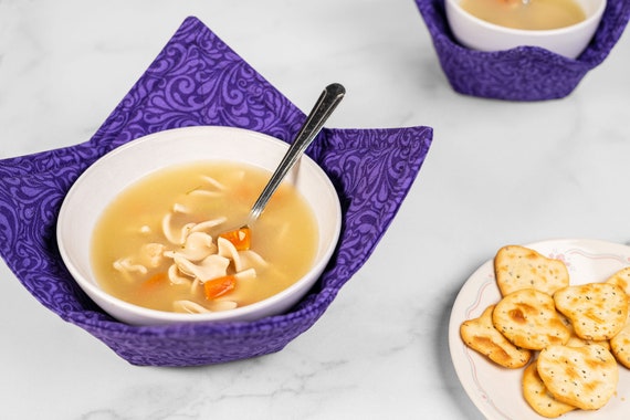 Soup Bowl Cozy, Microwave Bowl Cozy, Handcrafted Hot Bowl Cozy, Farmho –  Home Stitchery Decor