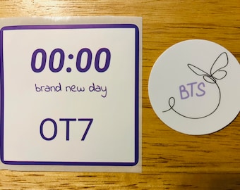 新バンドル！BTS OT7ステッカー0時とBTSバタフライステッカーセット
