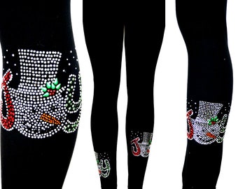 plus size snowman leggings