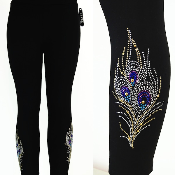 Feather Leggings Etsy