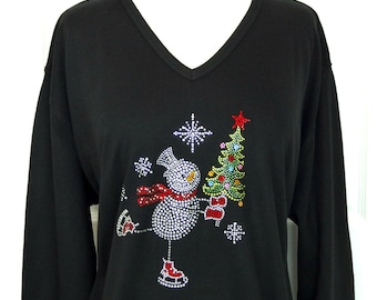 christmas tunics plus size