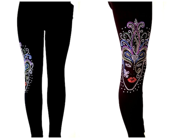 plus size rhinestone tights