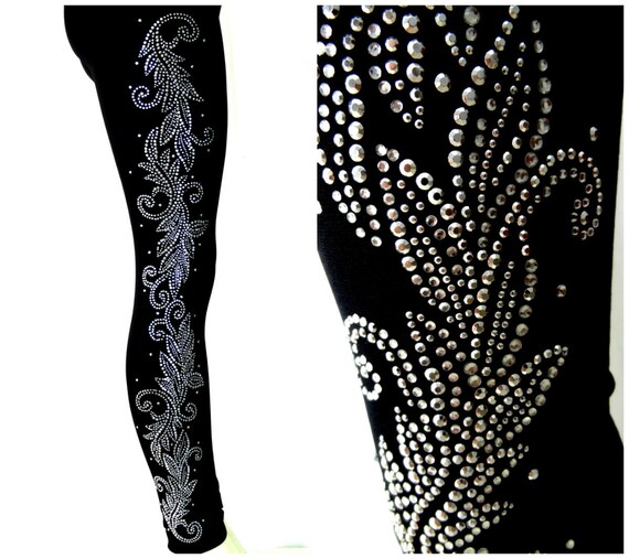 rhinestone leggings