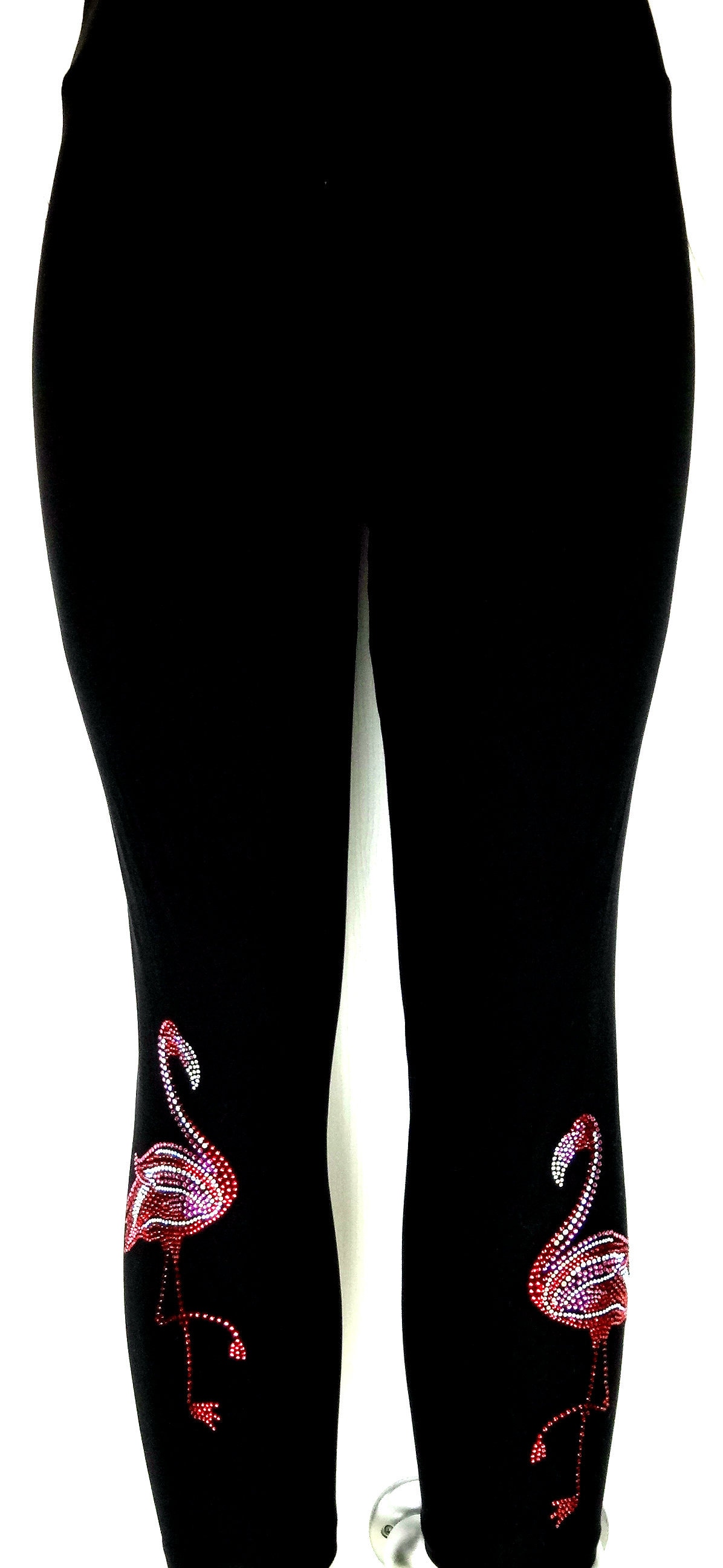 Regular Size Capri Length Leggings Embellished All Rhinestone Etsy