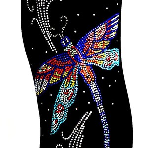 Leggings Full Length Rainbow Dragonfly