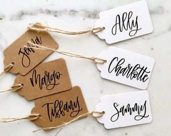 wedding candy bar tags wedding name tags wedding place cards calligraphy wedding tags calligraphy tags Candy bar tags