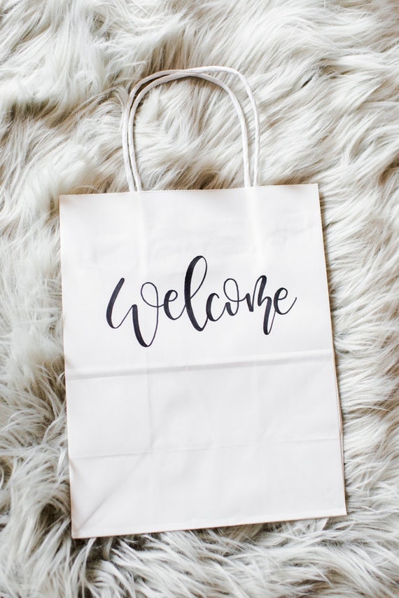 Gift Bags Hand Lettered Gift Bags Custom Gift Bags Etsy