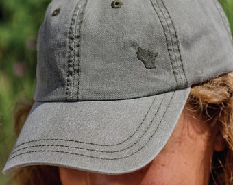 Subtle Wisconsin Cap (Unisex) Small Wisconsin Hat, Wisconsin Embroidered Cad Cap, Wisconsin Dad Hat