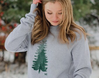 Wander Wisconsin Sweatshirt (Unisex), WANDER, Outdoor Life, Adventure Long Sleeve, Crew