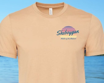 Sheboygan Malibu of the Midwest T-Shirt Sunrise Freshwater Surfing