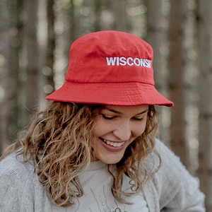 Wisconsin Bucket Hat Unisex Wisconsin Badgers Bucket Hat Etsy