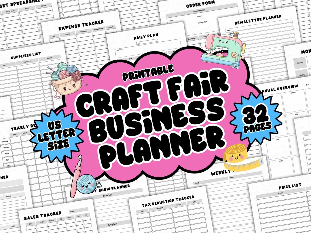 Craft Fair Inventory Tracker, Invoice Template | Small Craft Business ...