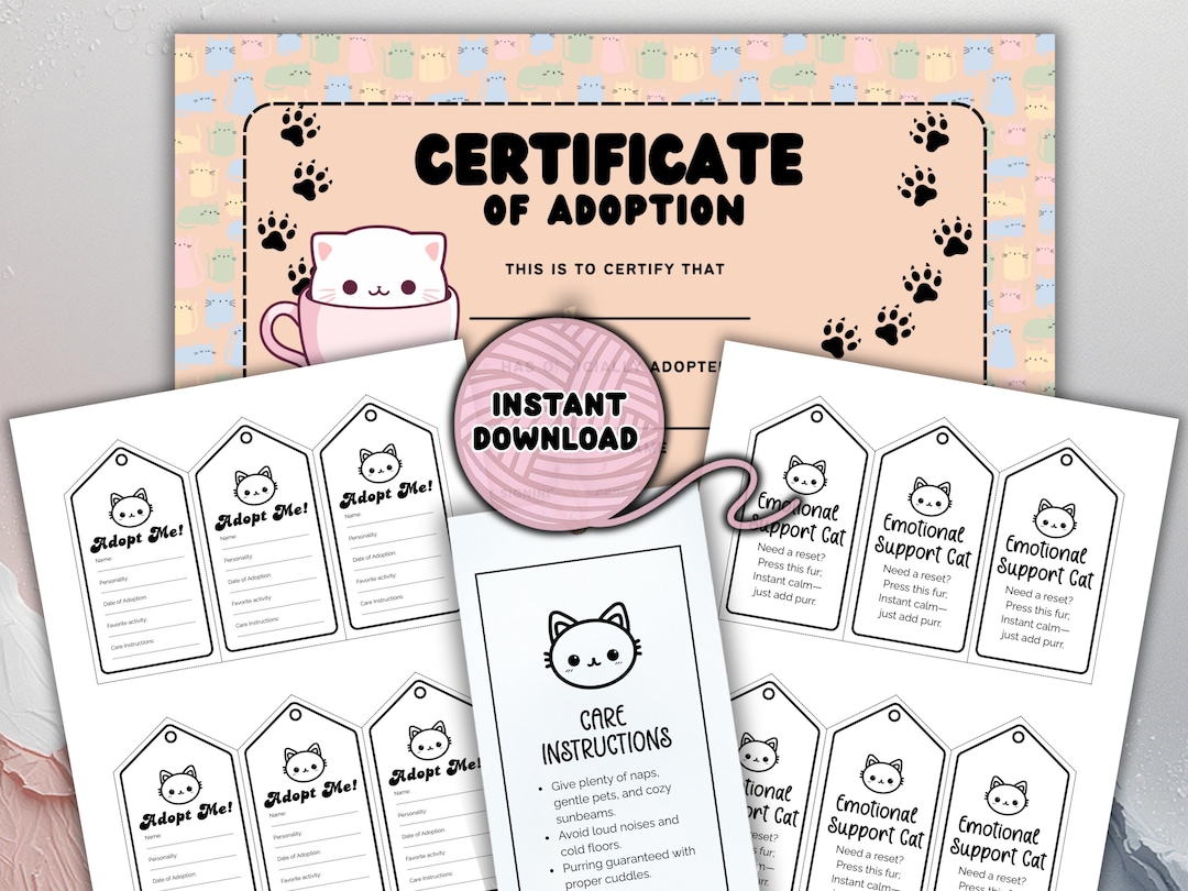 PRINTABLE Crochet Tags for Amigurumi Cats | Craft Fair Display Labels ...