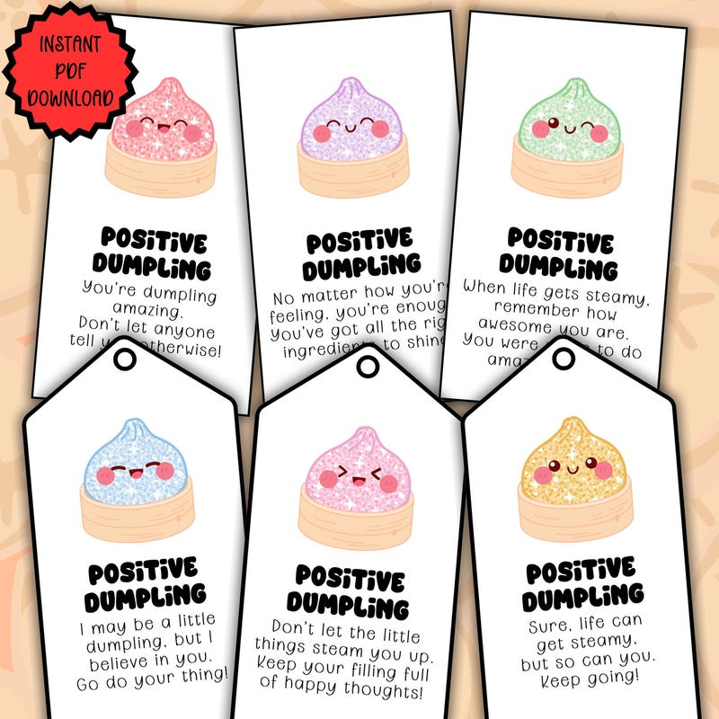 Mini Dumpling Label Dumpling Blind Box - Etsy