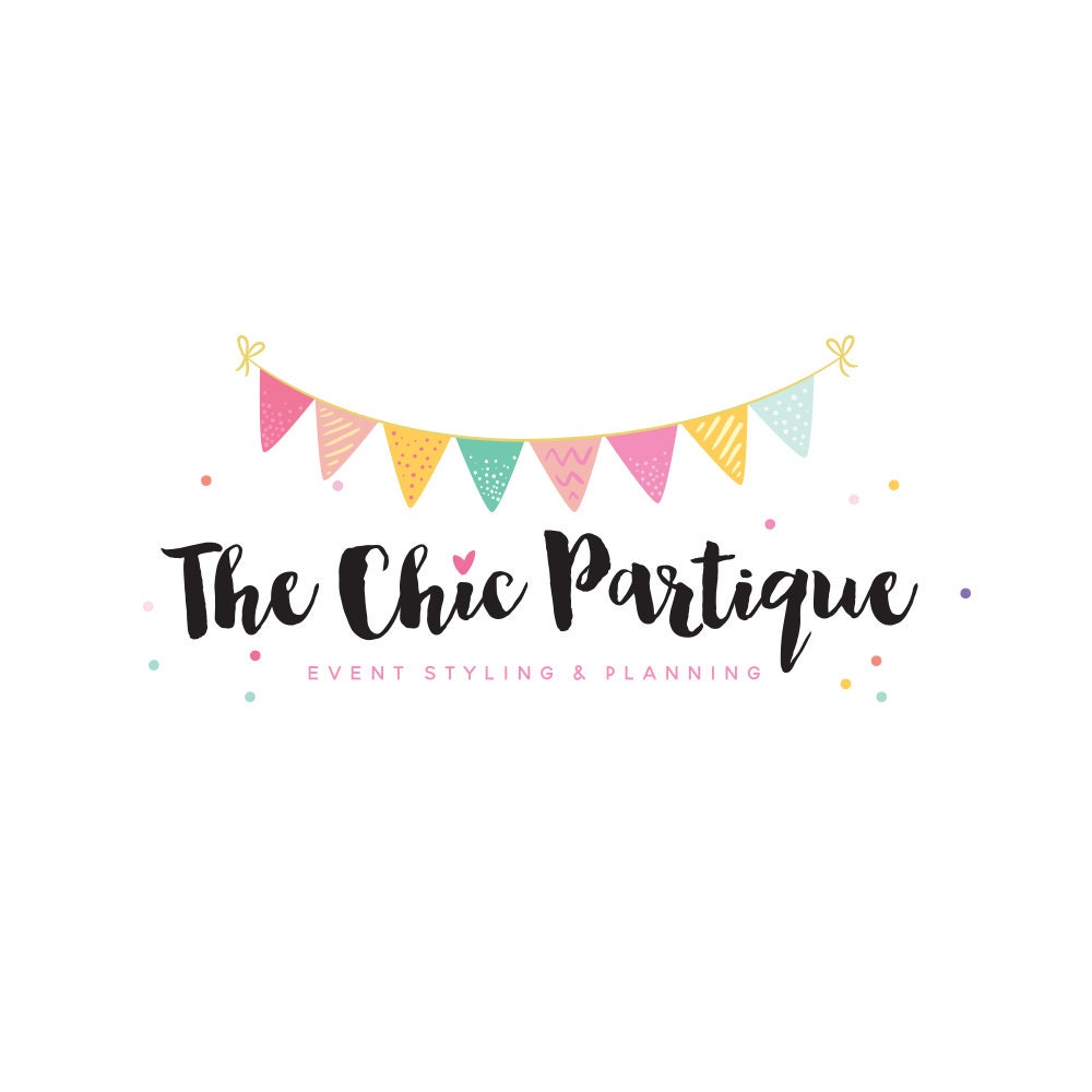 Party Logo Banner Party Logo Glitter Logo Perfect For | Etsy