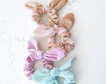 Pick 1 velvet knot bow scrunchie, Ballet scrunchies, Ballerina scrunchies, Bow scrunchies, Spring scrunchie, Velvet scrunchie, Bow scrunchie