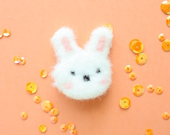 Easter bunny hair clip, Bunny hair clip, Rabbit hair clips, Easter hair clip, Bunny clips, Easter basket gift, Toddler bunny clips
