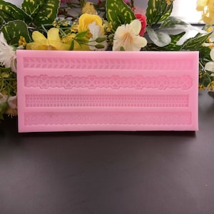 Flower Rose Rope Silicone Mold, Fondant, Clay, Soap, Gumpaste