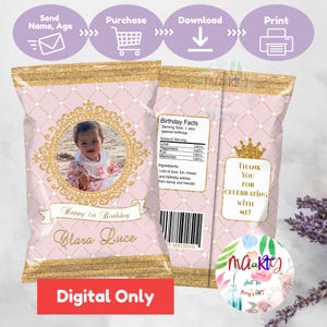 DIGITAL Doughnut Chip Bag Wrappers Labels Printables
