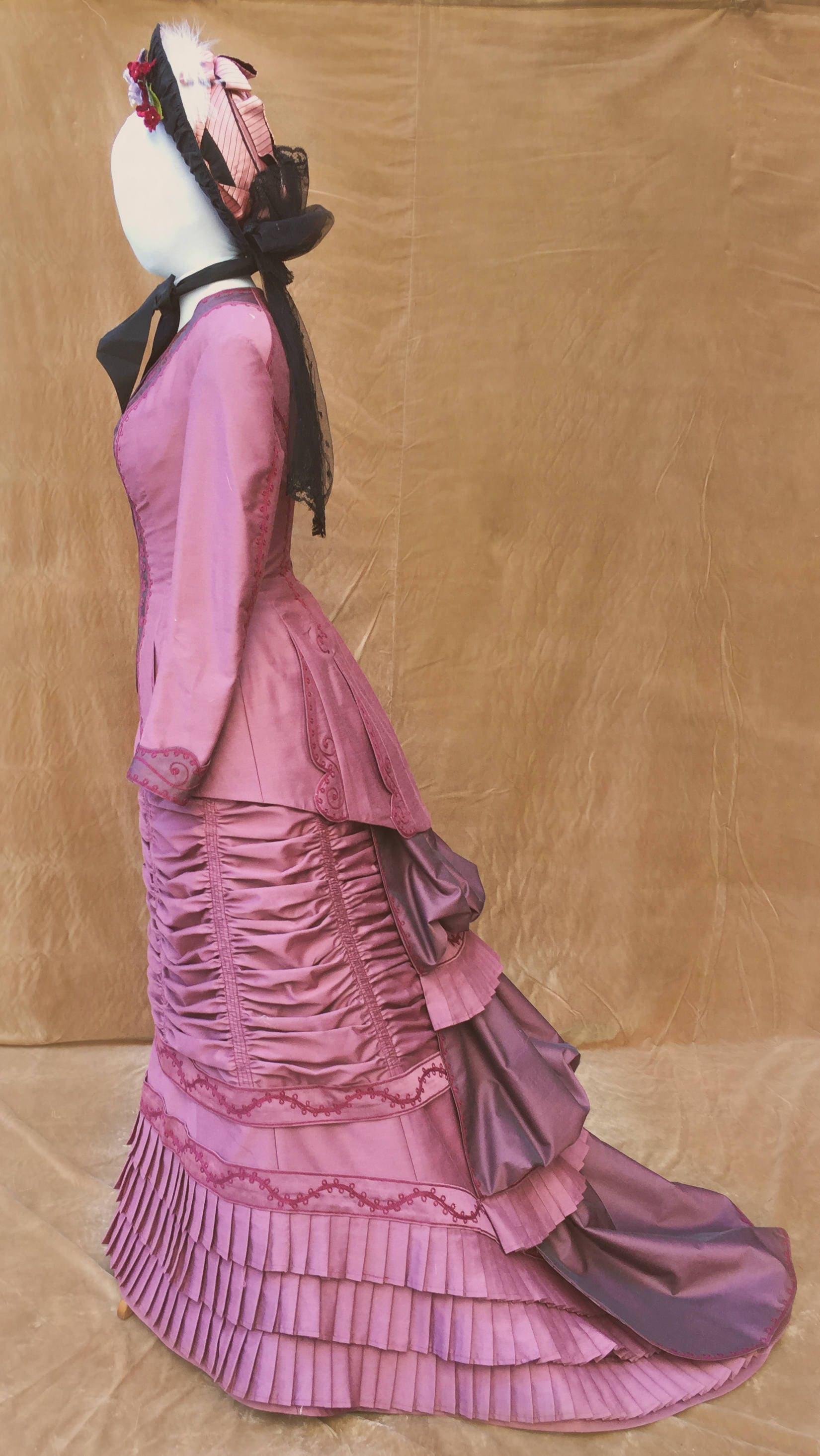 Victorian Dress 1880 Day Dress-walking Dress - Etsy