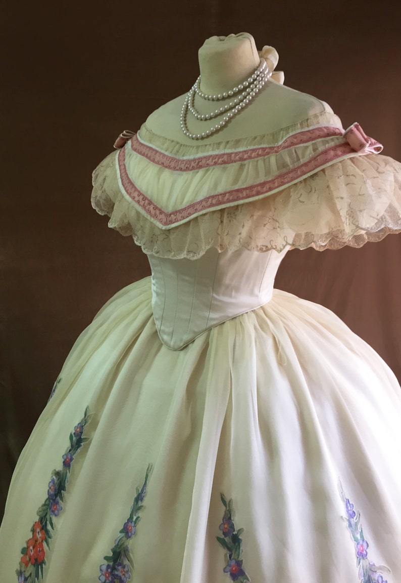 1860s ballgown victorian dress image 7