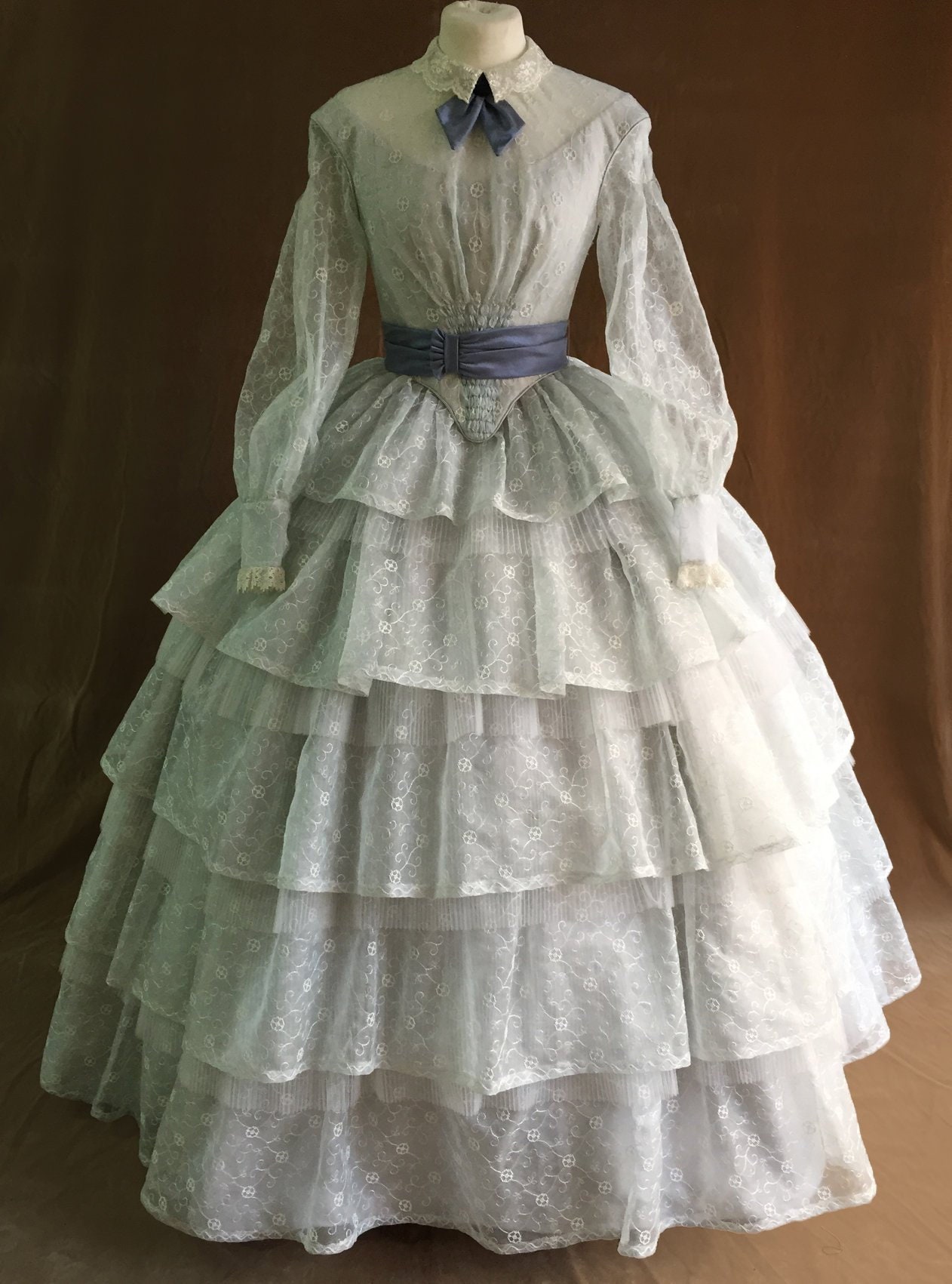 1850 Wedding Dress - Etsy