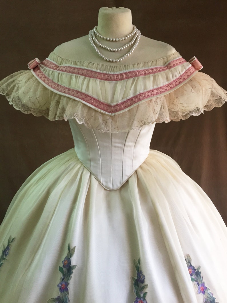1860s ballgown victorian dress image 3