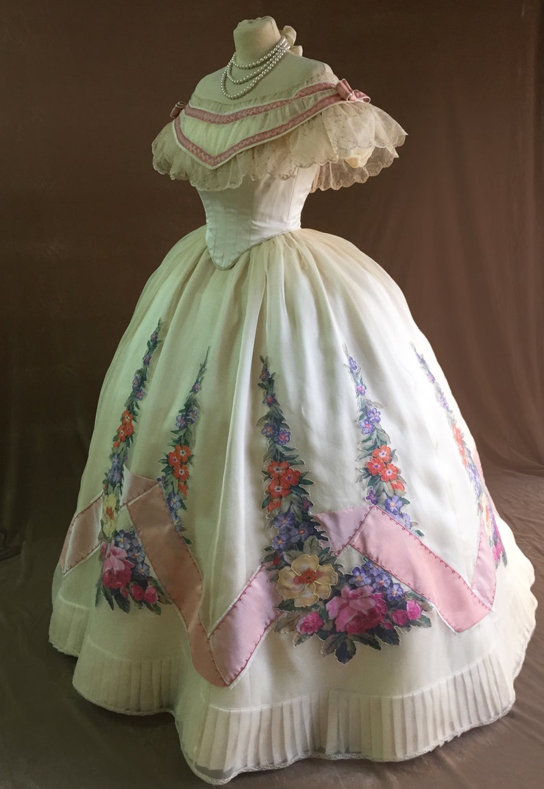 1860s ballgown victorian dress image 6