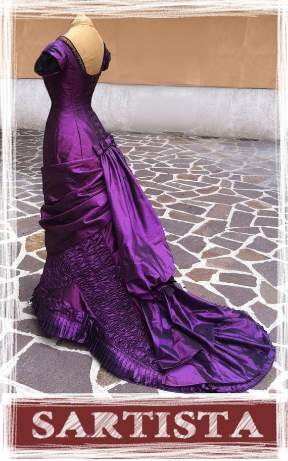 Vestido victoriano 1880. bola gonwn Anna Karenina - Etsy México Vestido victoriano 1880. bola gonwn Anna Karenina - Etsy México