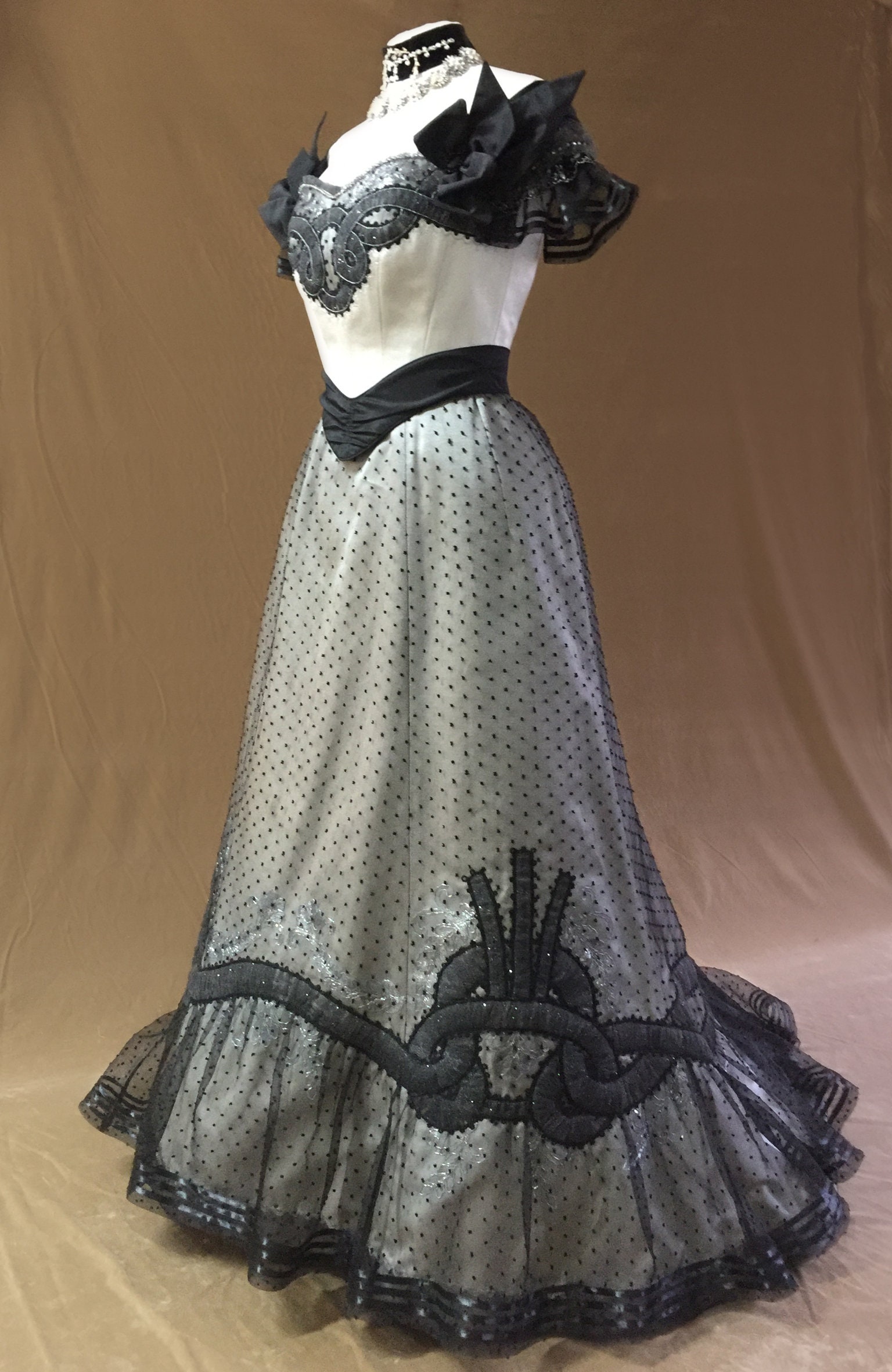 Fripperies and Fobs — Ball gown ca. 1900 From Drouot