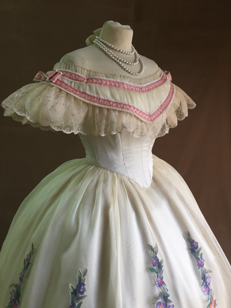 1860s ballgown victorian dress image 9