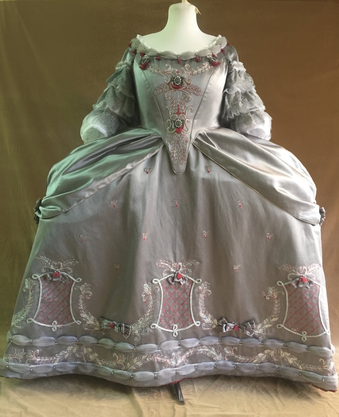 1700 Costume mantua Marie Antoinette Rococò - Etsy