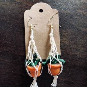 Macrame Plant Earrings