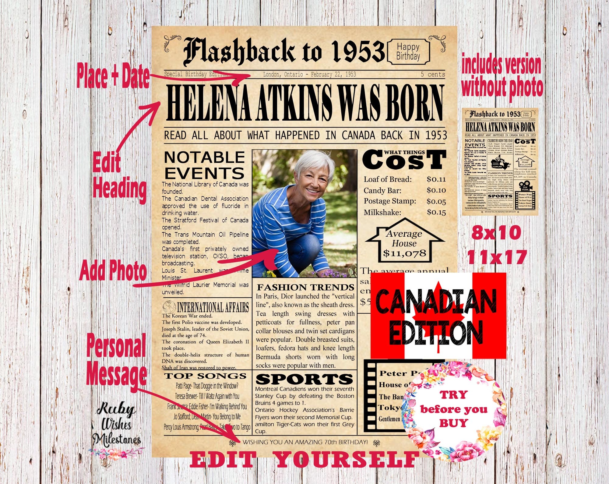 RETRO NEWSPAPERS Old Grunge News Paper Backgrounds for Digital