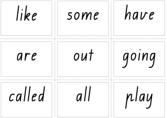 Oxford Sight Words Flash Cards Printable Free