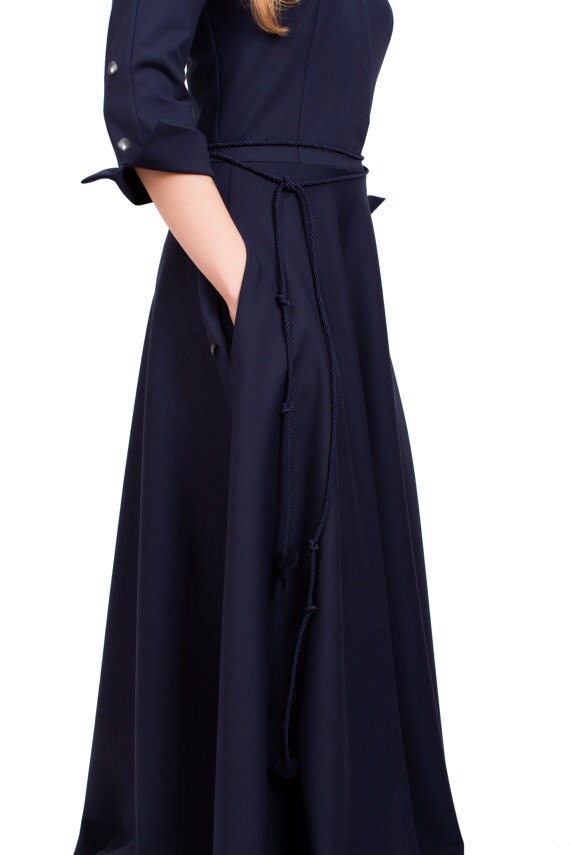 Blue Long Dress Long Maxi Dress Elegant Dress Party - Etsy
